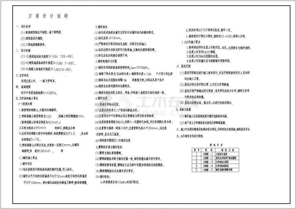 岩石基坑支护设计CAD布置图-图二