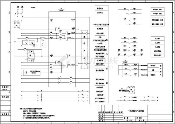 75吨锅炉房电气设计图纸，共6张图-图二