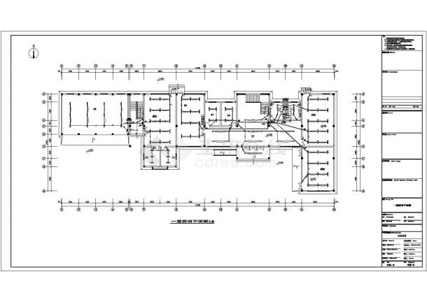 某二层办公室电气设计cad图纸，共11张-图二