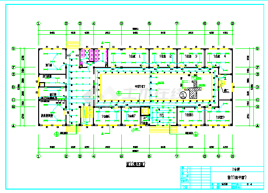 某五层综合楼强电设计cad图纸-图二