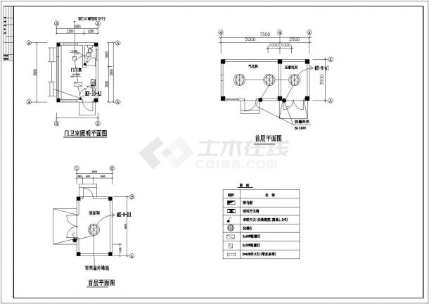 某厂房全套电气设计cad图纸，共26张-图一