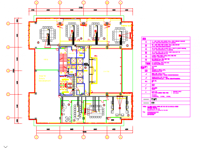 某大厦装修电气设计cad图纸，含照明设计_图1