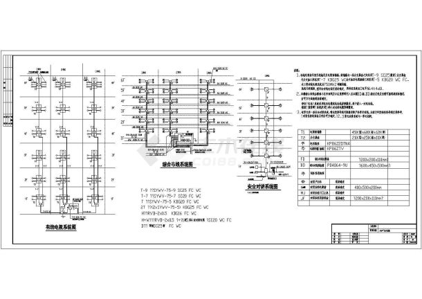 某六层住宅楼电气设计图纸（共12张图）-图二