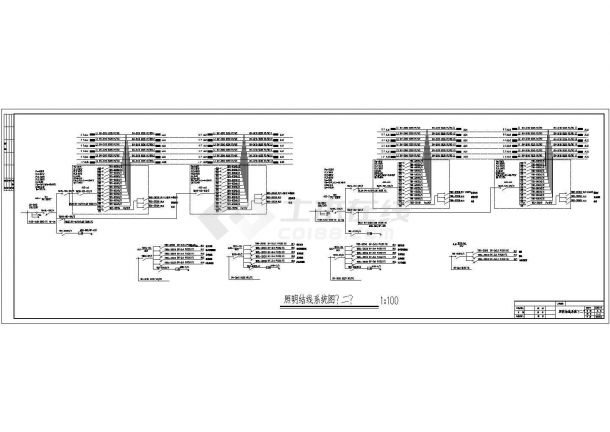 六层住宅楼电气图纸（含车库及库房）-图二