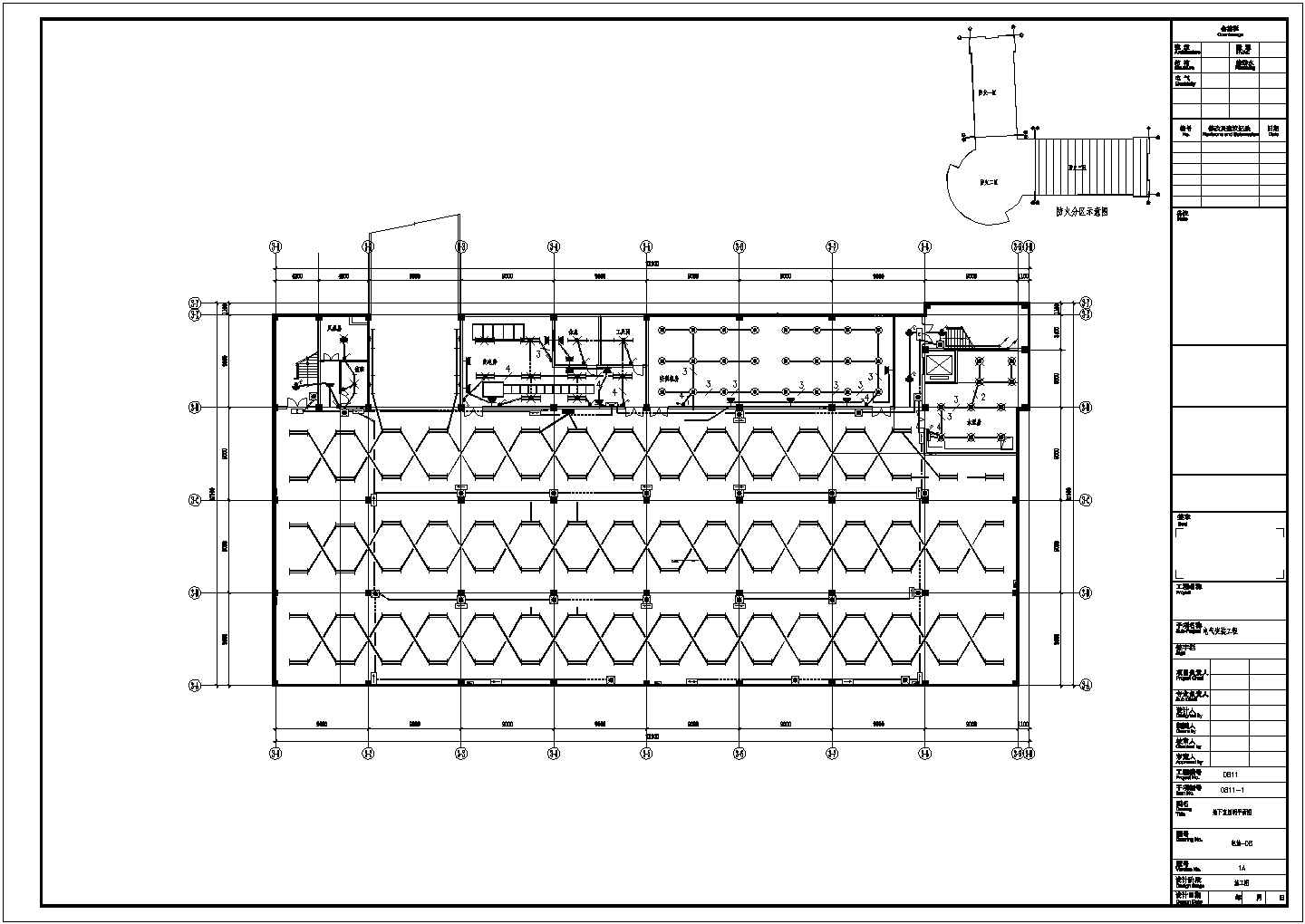 2万平某科技馆电气施工图纸，共41张图