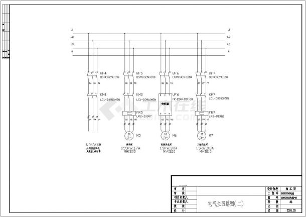 【深圳】某大厦饮水工程电气控制图纸，共24张图-图二