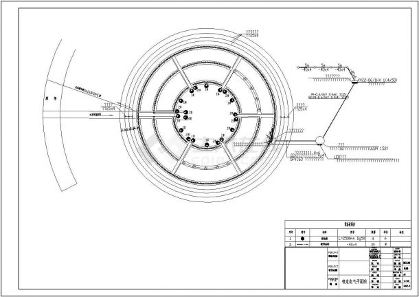 某广场喷泉电气设计CAD布置图-图二