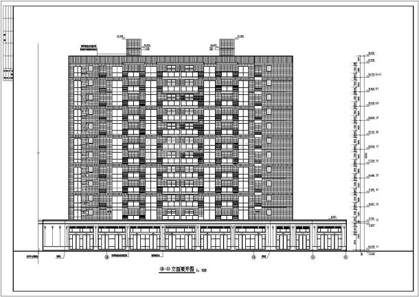 【吉首】某小区两栋十一层住宅楼建筑施工图-图二