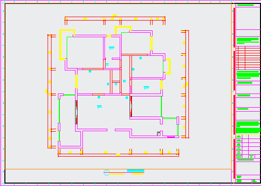 某欧式阳光国际样板房室内设计施工图（含效果）_图1