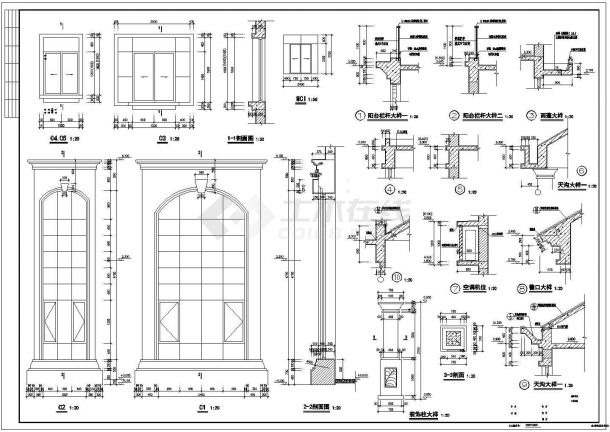 碧水天源3层独栋B型别墅建筑施工图（有效果图）-图二