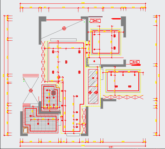 现代风格时尚小户型住宅室内装修设计施工图（含效果图）_图1