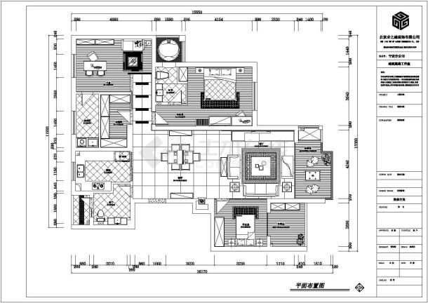 某豪华小区三居室室内设计图（含实景图）-图二