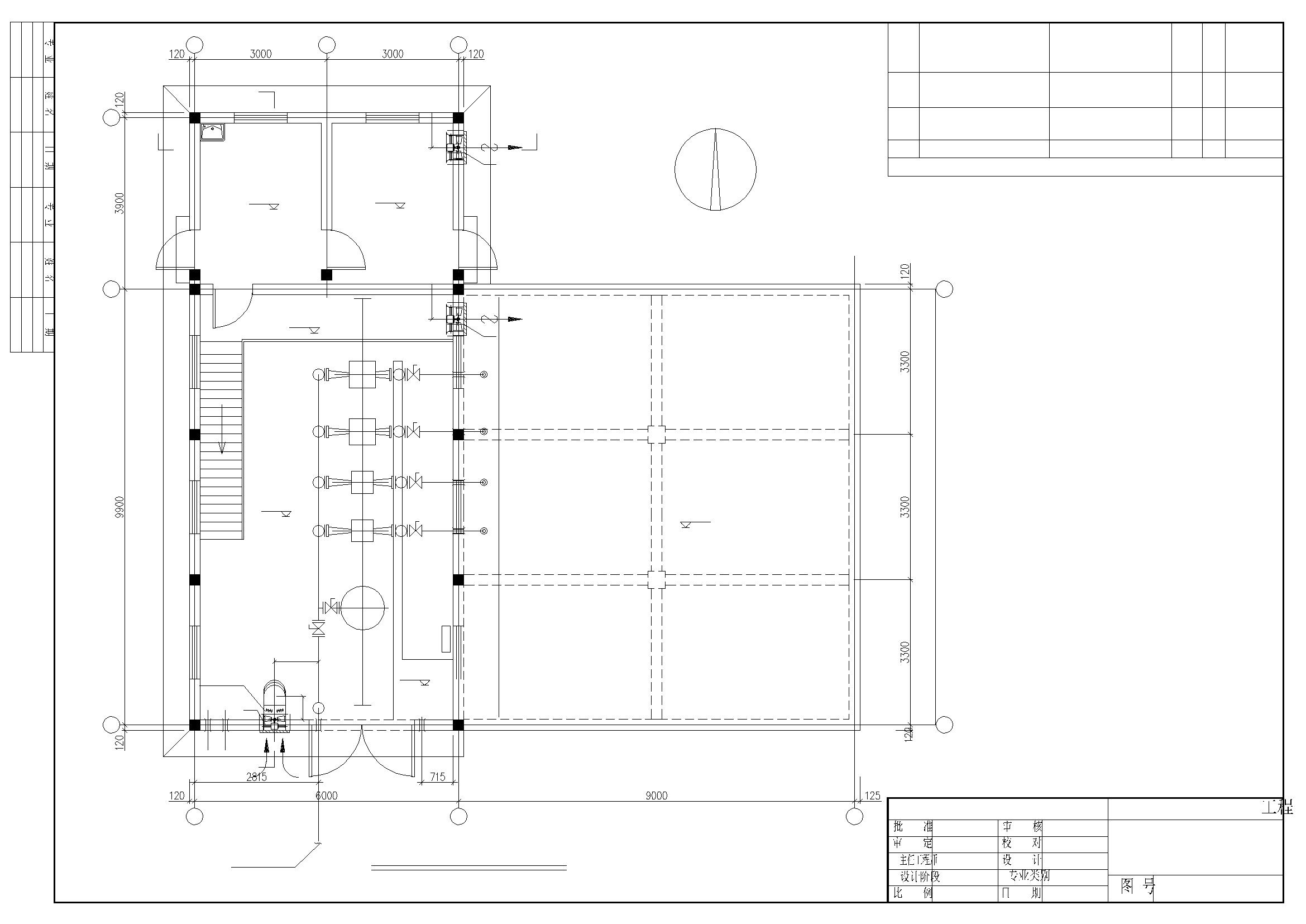 某小区水泵房工艺设计施工图