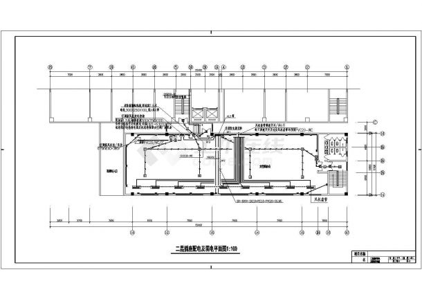 二层食堂及会议室电施工图（3类防雷建筑）-图二