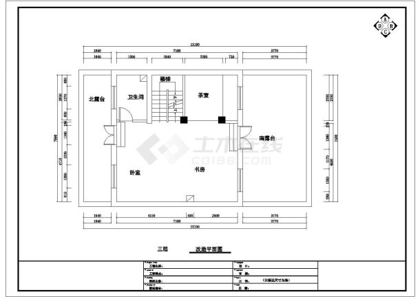 某三层欧式风格住宅室内设计施工图（内含效果图）-图二