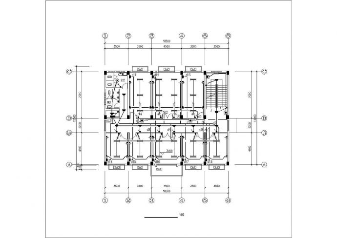 某801平三层卫生院综合楼电气设计图_图1