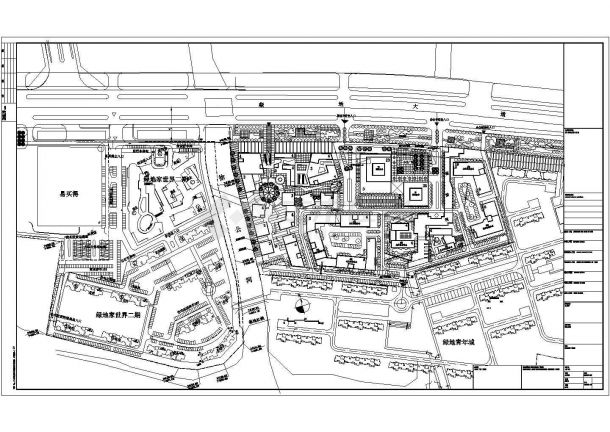 [江苏]景观式企业总部双塔大厦建筑设计方案文本（知名地产含CAD）-图一