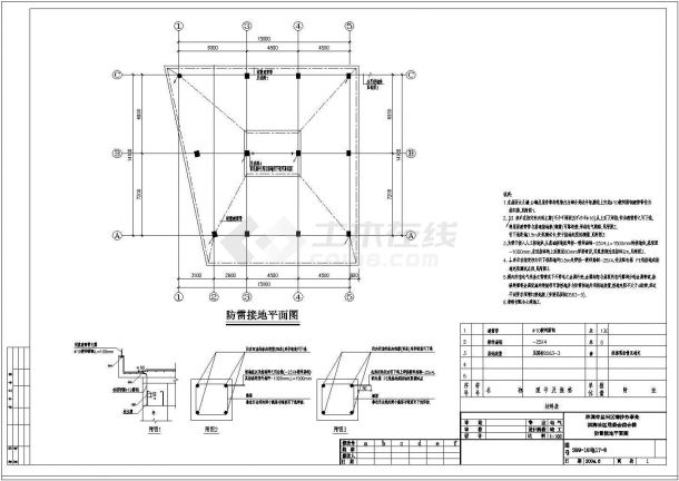 某县综合楼电气设计CAD平剖面图-图二