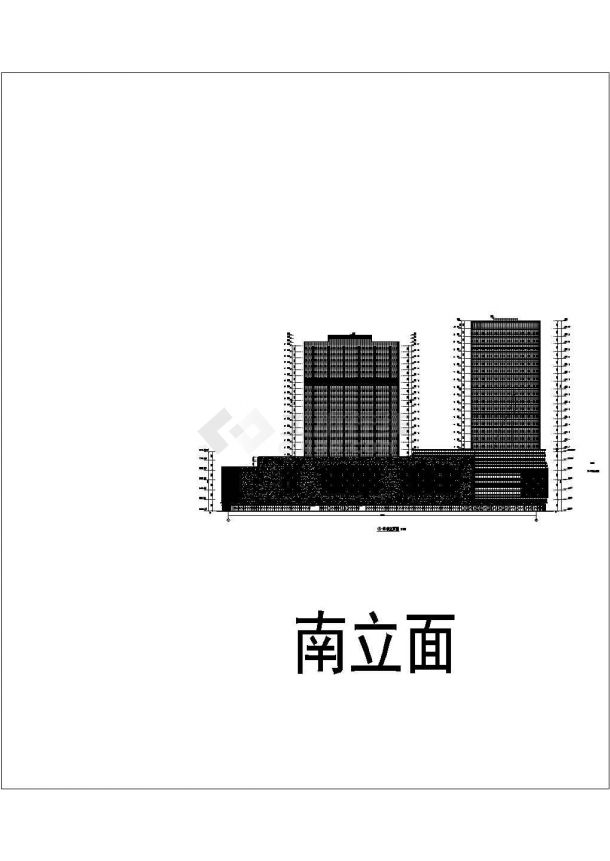 【江苏】现代风格高层商业广场综合体建筑设计方案（含CAD）-图二