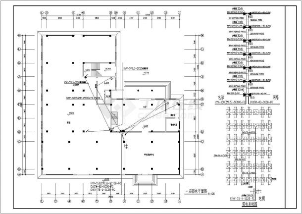 多层宿舍电气CAD图-图二