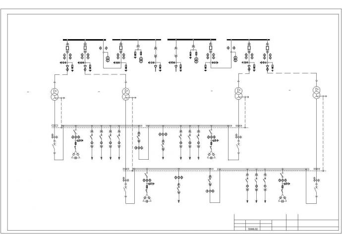 某大型变电室电气结构cad方案详图_图1