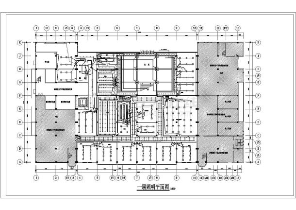 某公司二层办公区电气设计图-图二