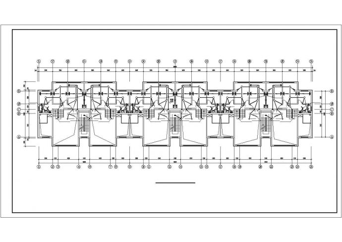 某经典五层复式住宅楼电气施工CAD布置图_图1