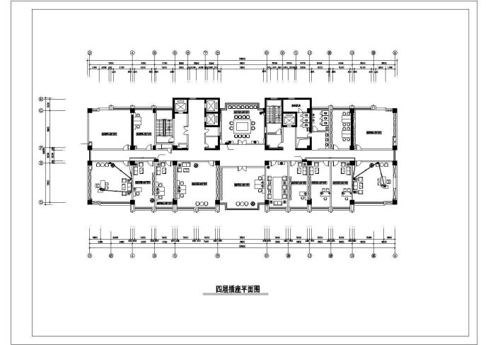 某警局办公楼电气规划图_图1