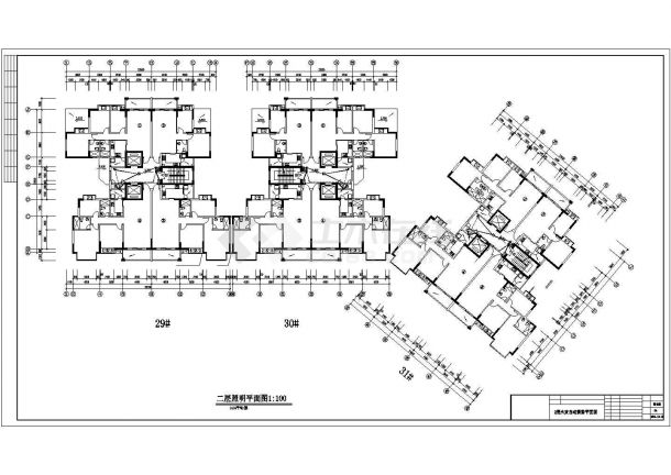 十六层综合住宅楼电气CAD参考图纸-图一