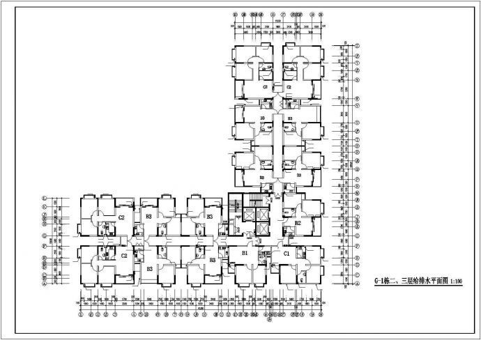某地上十八层住宅给排水施工图（含设计说明）_图1