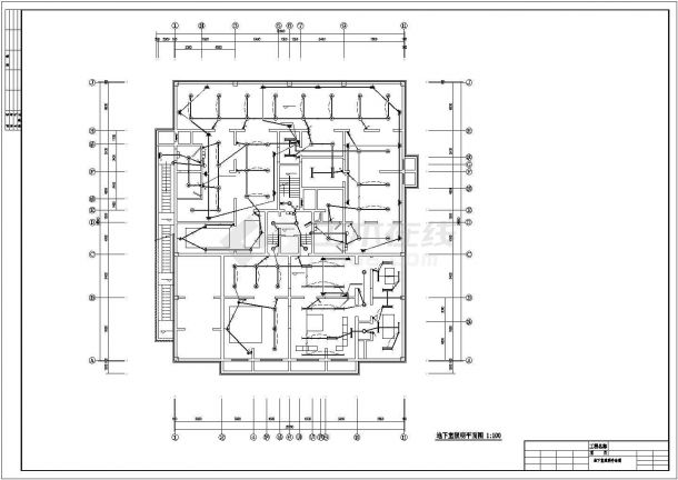 十二层住宅楼电气CAD布置图-图二