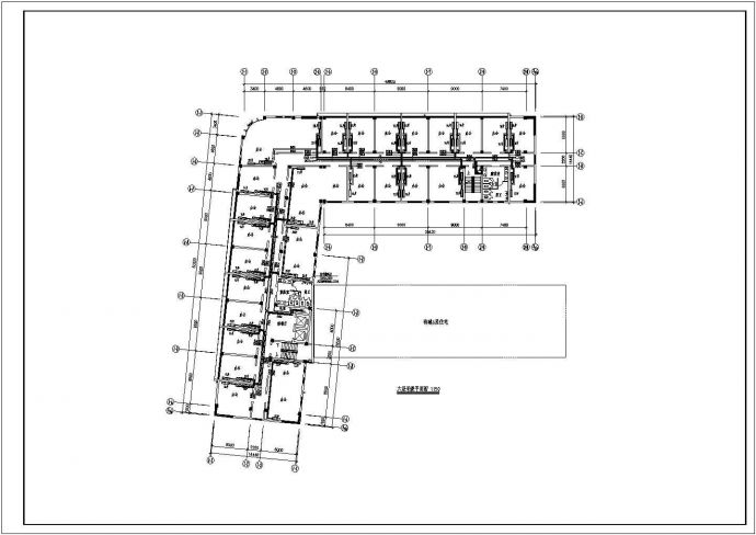 某经典七层办公楼采暖设计施工CAD布置图_图1