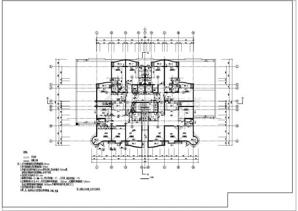 高层公寓建筑施工图-图二