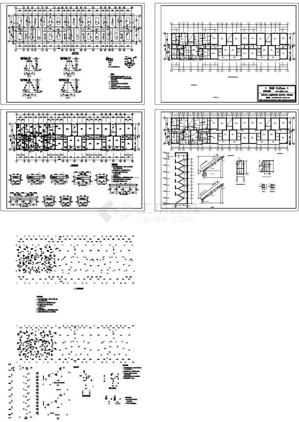 六层住宅结构图-图一