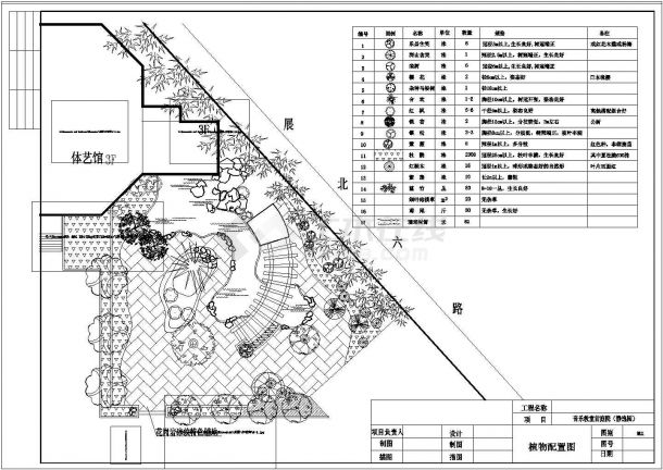 长沙市某中学景观规划施工图-图二