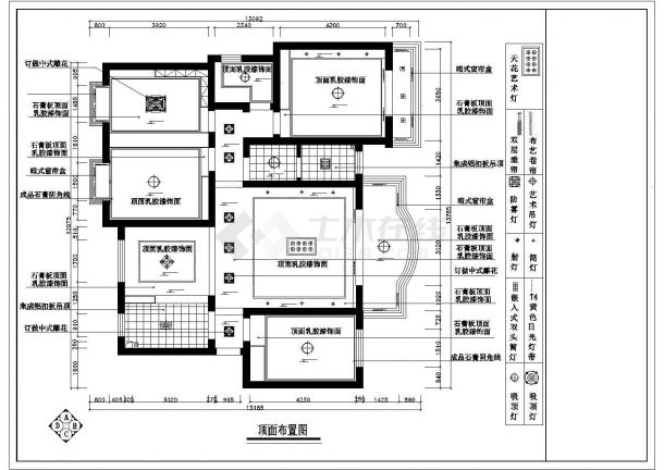 中式风格住宅家装设计施工图（附效果图）-图二