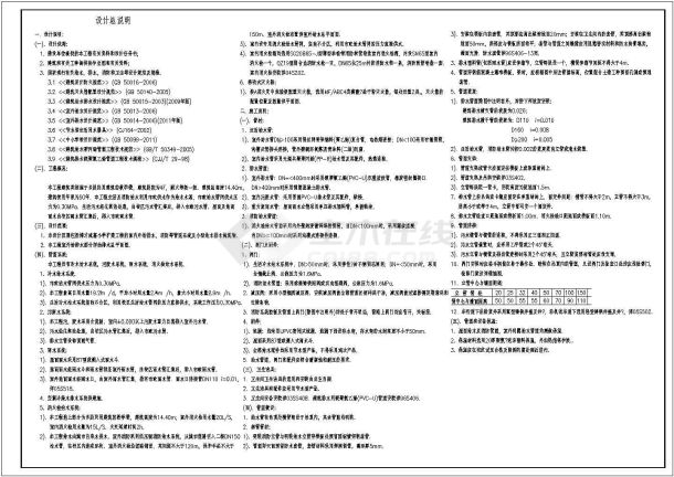 [湖南]地上四层小学扩建工程给排施工图-图一