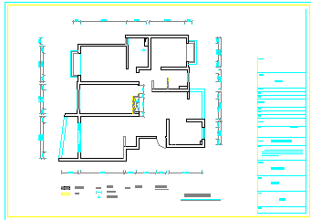 三室两厅装修设计施工图（附效果图）_图1