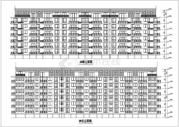 某地小区六层住宅楼建筑设计施工图（带阁楼）-图二