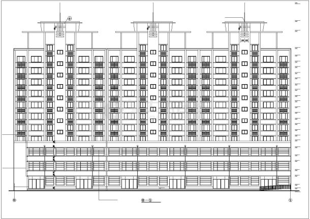 某地小高层住宅楼建筑设计详细施工图-图二