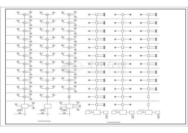 12层住宅8项电气设计内容施工图（包括宽带网系统、可视对讲系统）-图一
