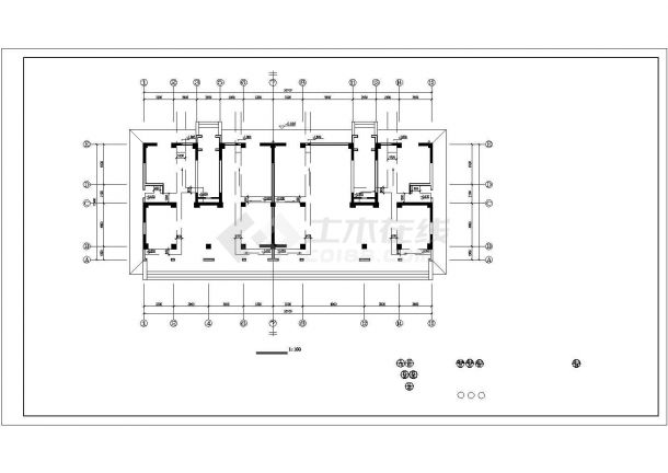某底框住宅结构剖面CAD参考图-图二