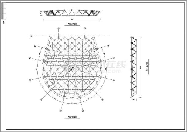 网架结构设计布置图-图二