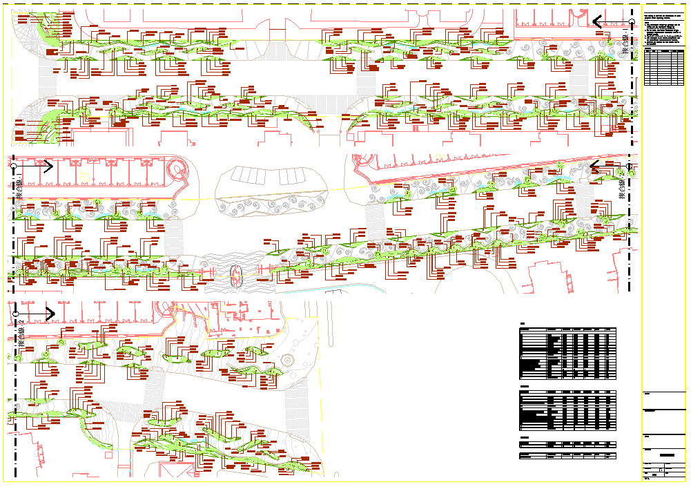 某地城市道路园林景观规划设计施工图