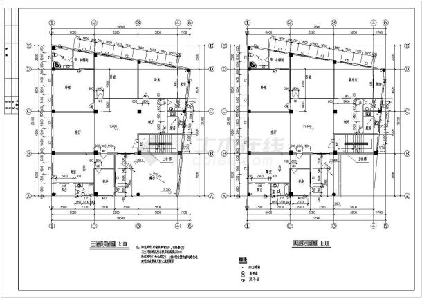 五层砌体结构住宅楼建筑设计施工图-图一