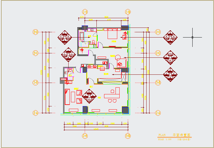 北京嘉美中心酒店装修设计图（含水电）