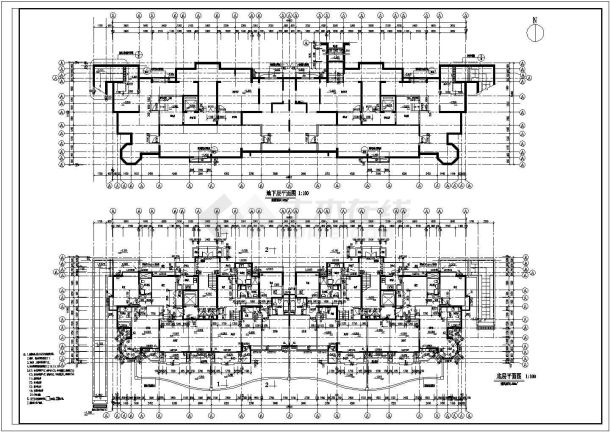 【上海】证大家园三期住宅小区（北区）小高层住宅楼建筑施工图-图一