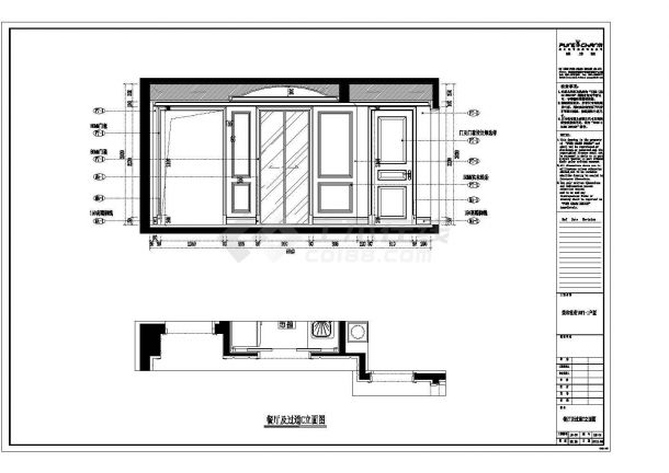 欧式风格住宅家装设计图（含效果图）-图二