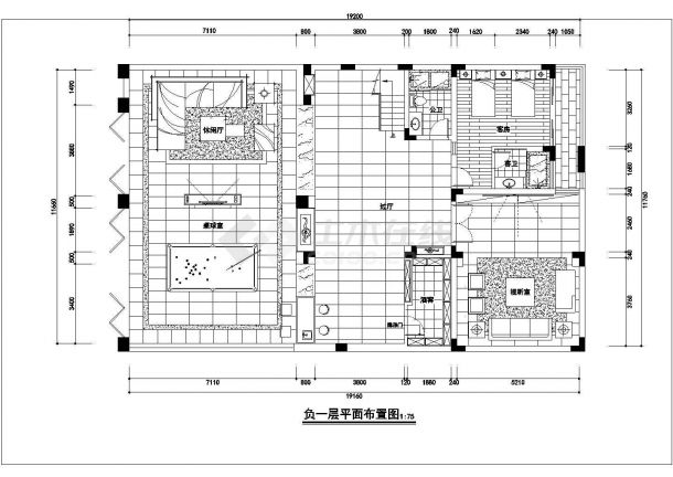 某三层现代风格别墅精装设计施工图-图二