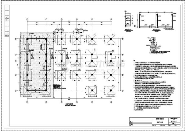 6层残疾人康复中心建筑结构水暖电设计施工图-图一